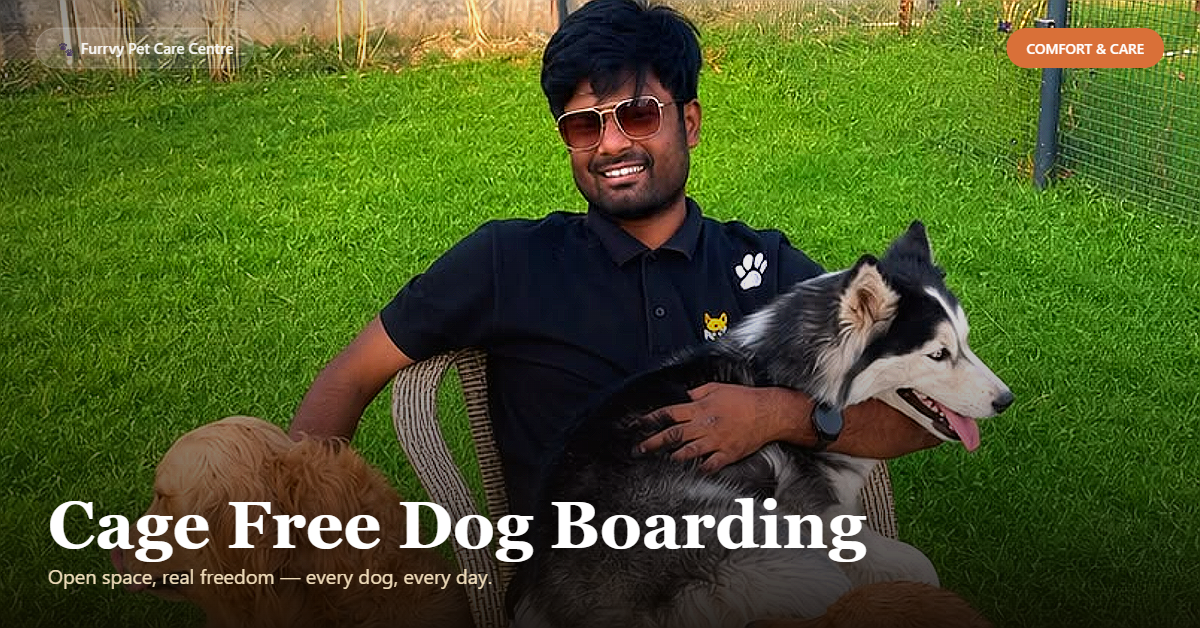 cage free boarding gurgaon