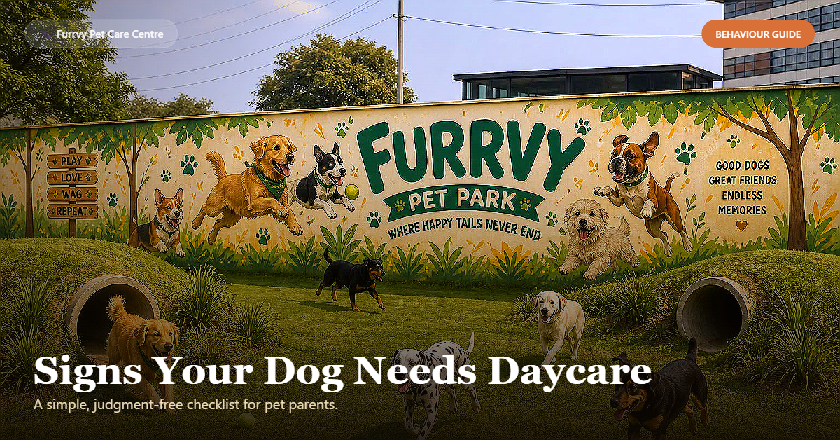 signs dog needs daycare gurgaon